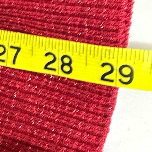 N. W.T. AB Studio sz lg cowl neck sweater red with a with matching belt - Picture 9 of 13
